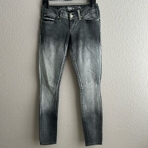 Express Zelda studded slim ultra low‎ rise jean leggings